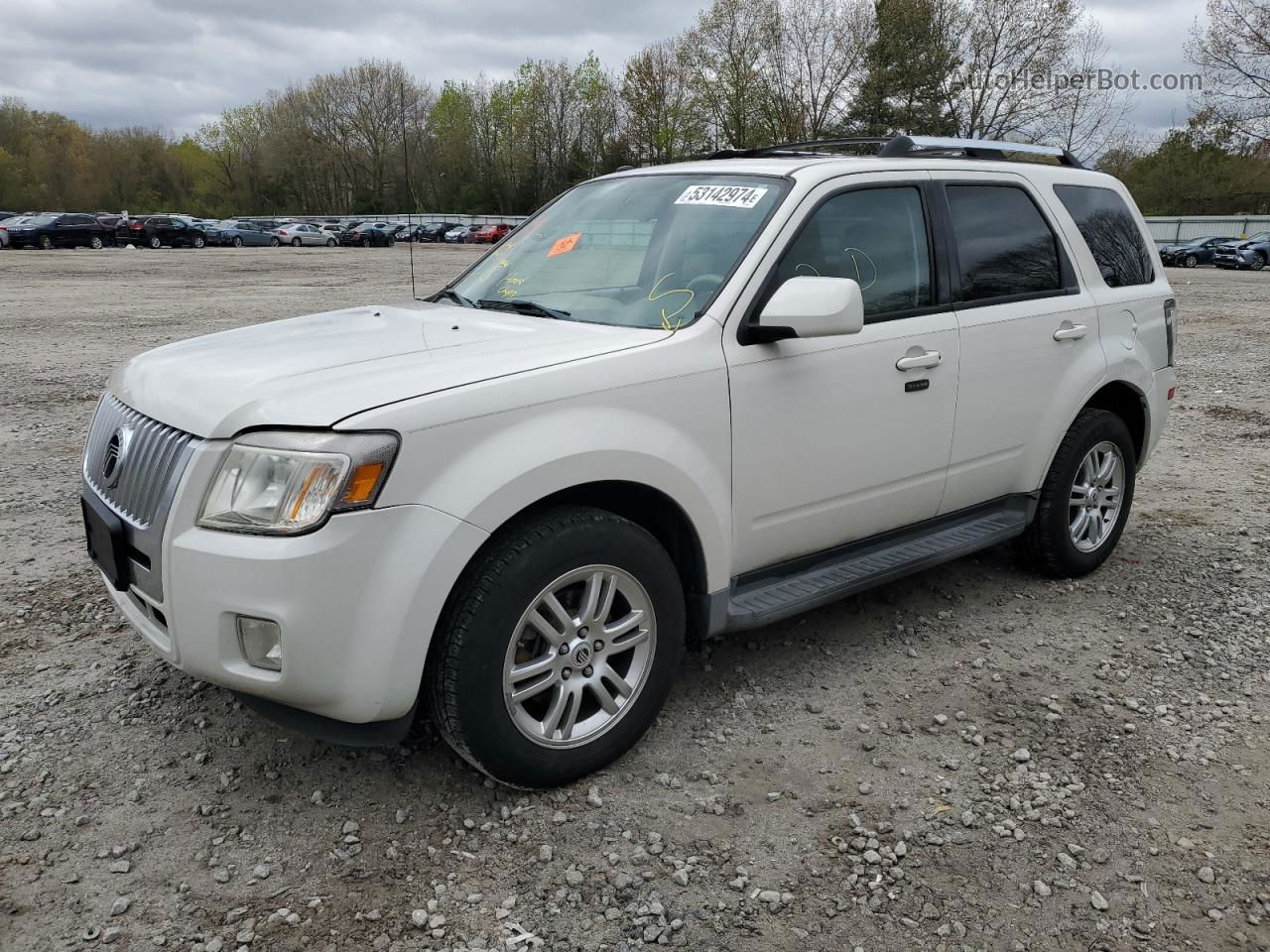 2011 Mercury Mariner Premier White vin: 4M2CN9HG8BKJ03303