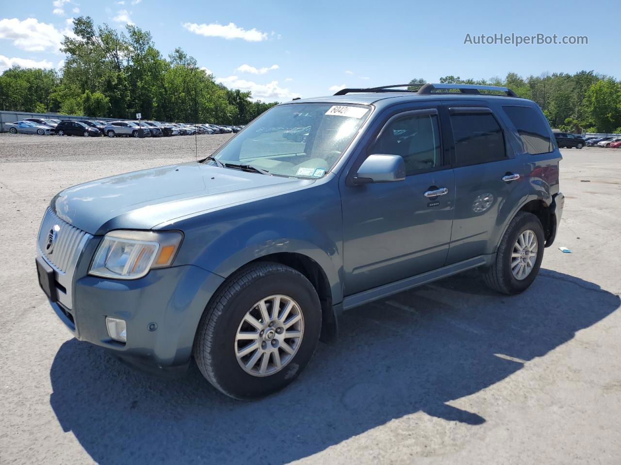 2011 Mercury Mariner Premier Teal vin: 4M2CN9HG8BKJ05309