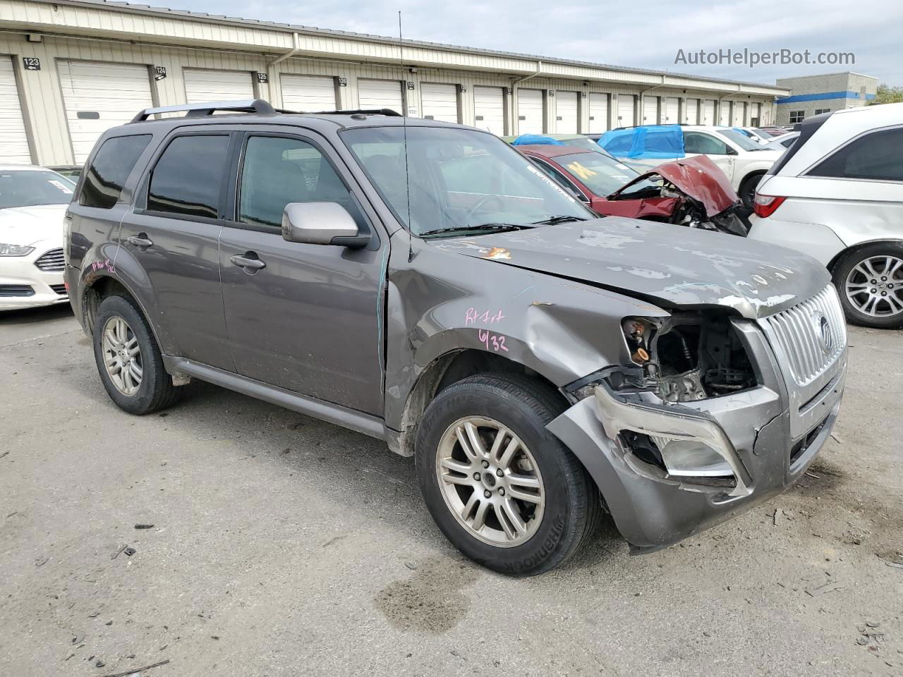 2010 Mercury Mariner Premier Серый vin: 4M2CN9HG9AKJ09612