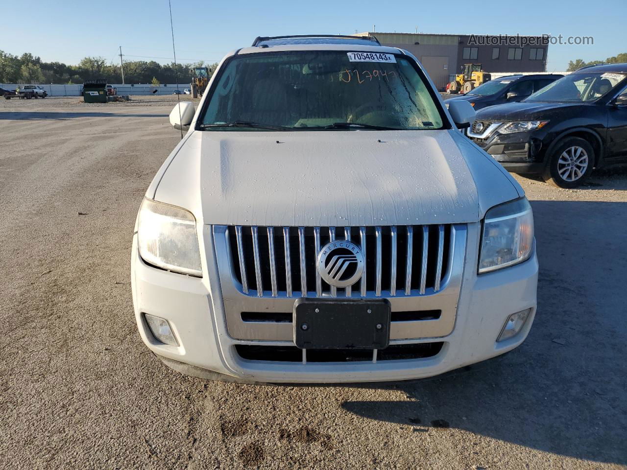 2010 Mercury Mariner Premier White vin: 4M2CN9HG9AKJ27947