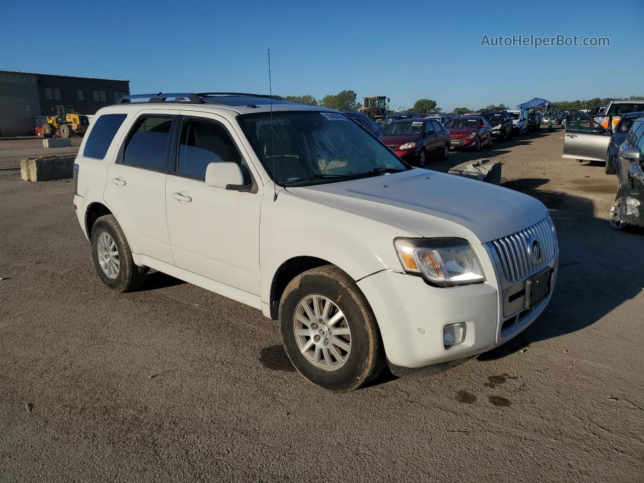 2010 Mercury Mariner Premier White vin: 4M2CN9HG9AKJ27947