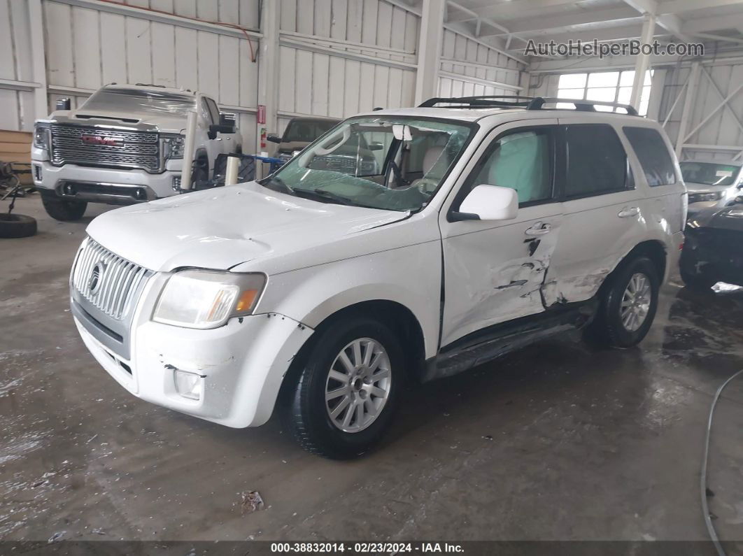 2010 Mercury Mariner Premier White vin: 4M2CN9HGXAKJ25172