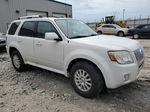 2010 Mercury Mariner Premier White vin: 4M2CN9HGXAKJ28248