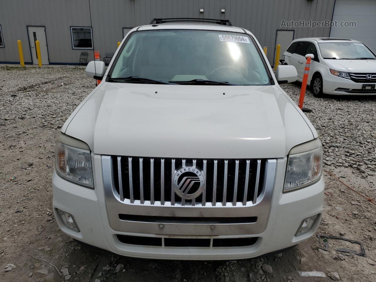 2010 Mercury Mariner Premier White vin: 4M2CN9HGXAKJ28248