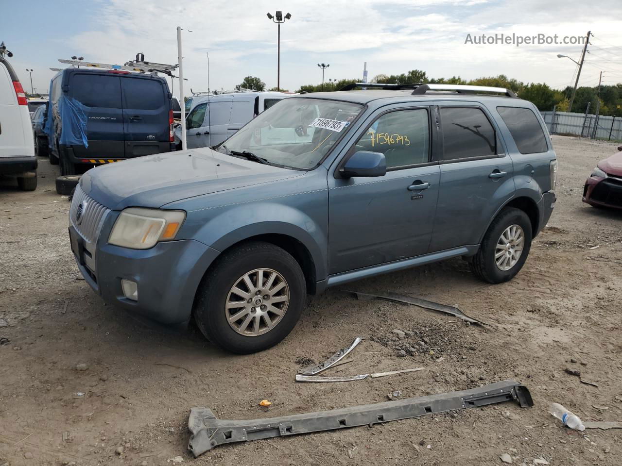 2011 Mercury Mariner Premier Teal vin: 4M2CN9HGXBKJ01522