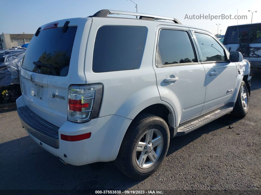 2008 Mercury Mariner   White vin: 4M2CU29H48KJ50001