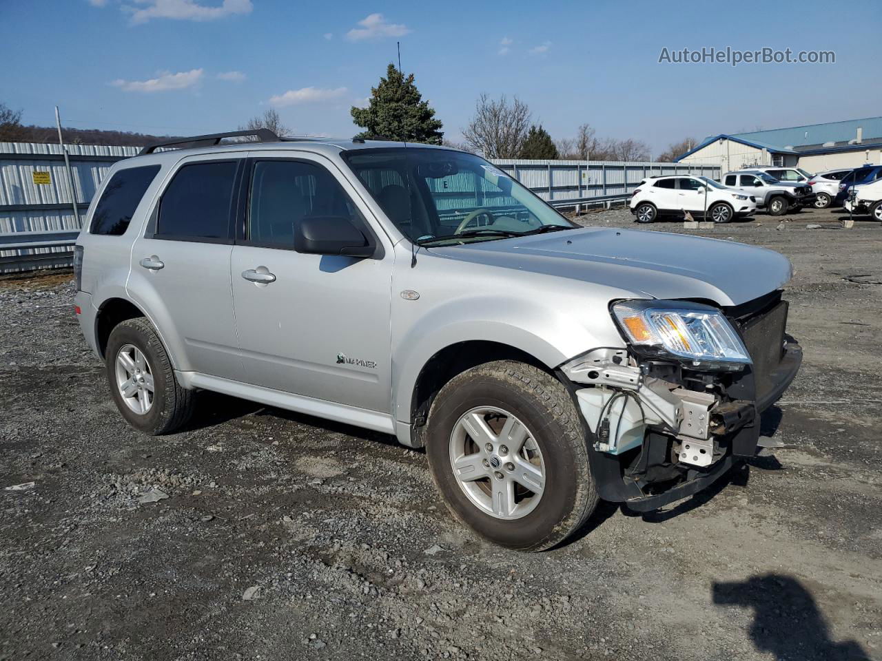 2008 Mercury Mariner Hev White vin: 4M2CU29H88KJ25845