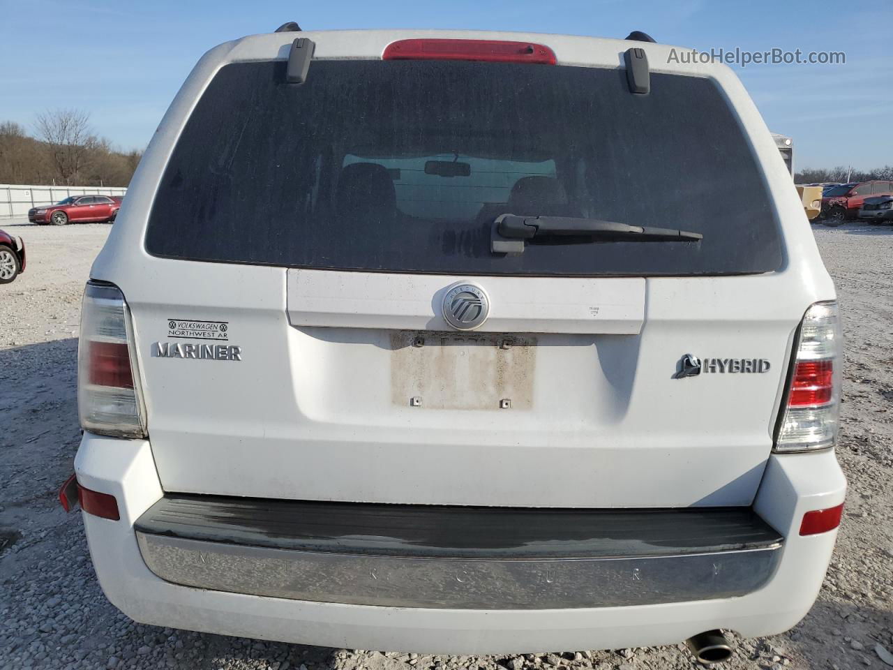 2008 Mercury Mariner Hev White vin: 4M2CU29H98KJ08052