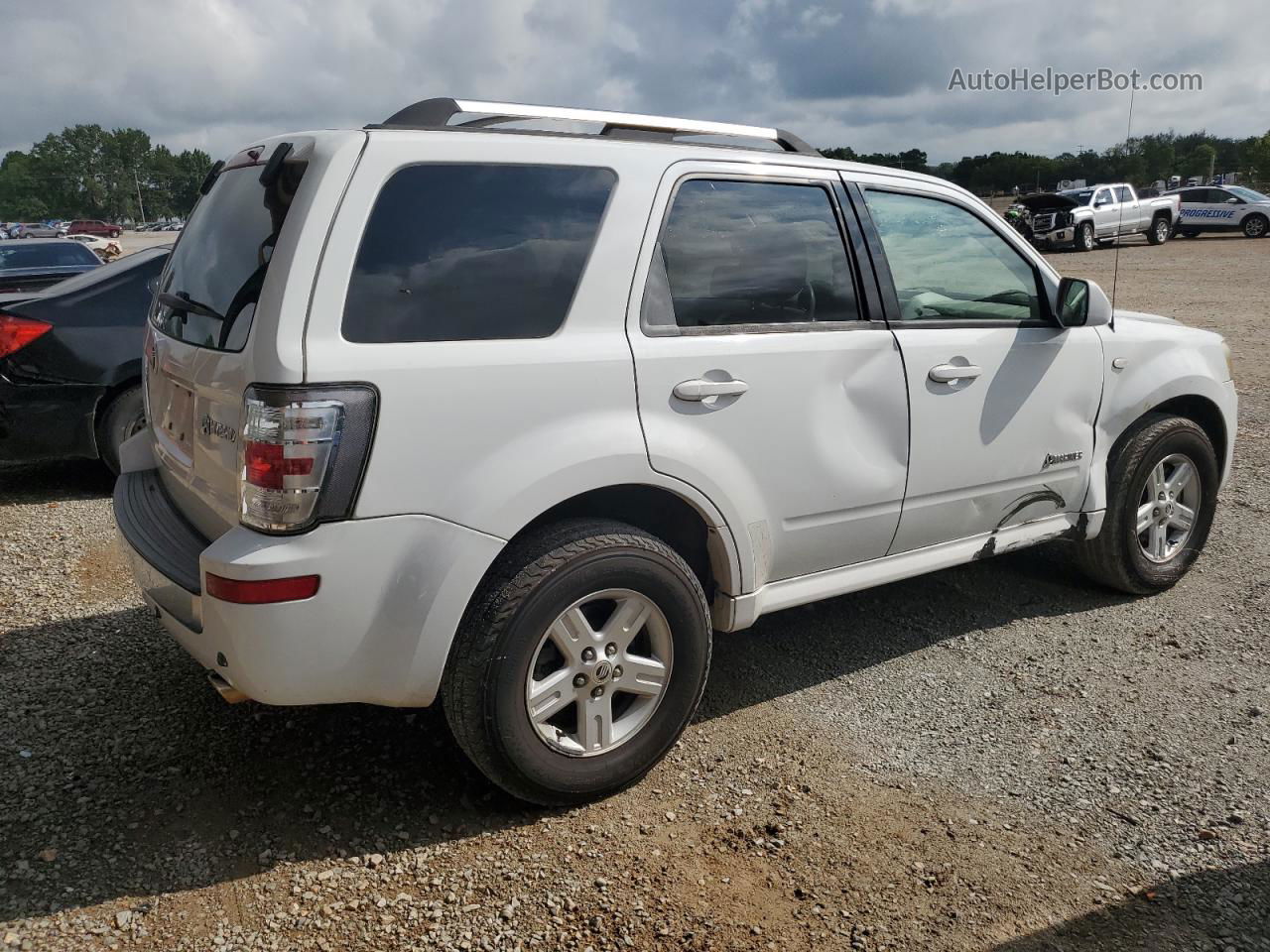 2008 Mercury Mariner Hev White vin: 4M2CU29HX8KJ33784