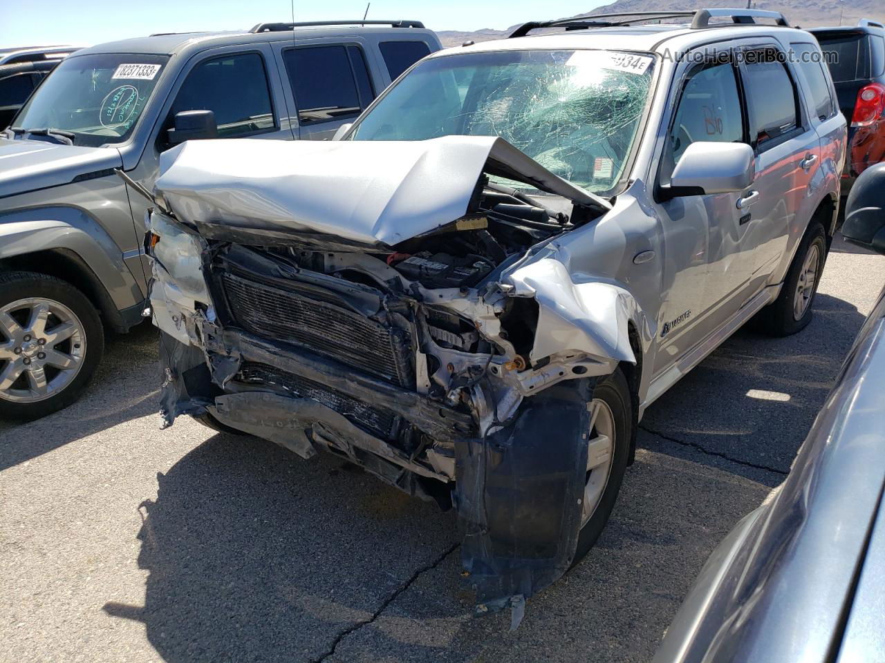 2008 Mercury Mariner Hev Silver vin: 4M2CU39H18KJ02848