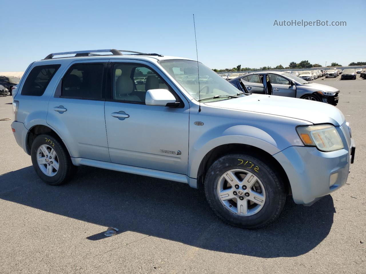 2008 Mercury Mariner Hev Синий vin: 4M2CU39H68KJ30340