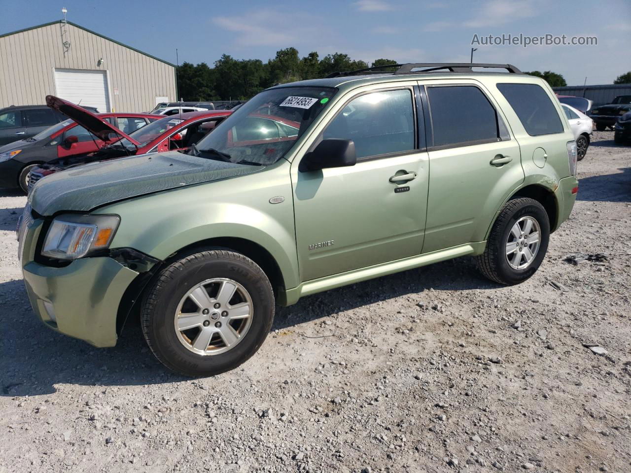 2008 Mercury Mariner  Green vin: 4M2CU81108KJ02626