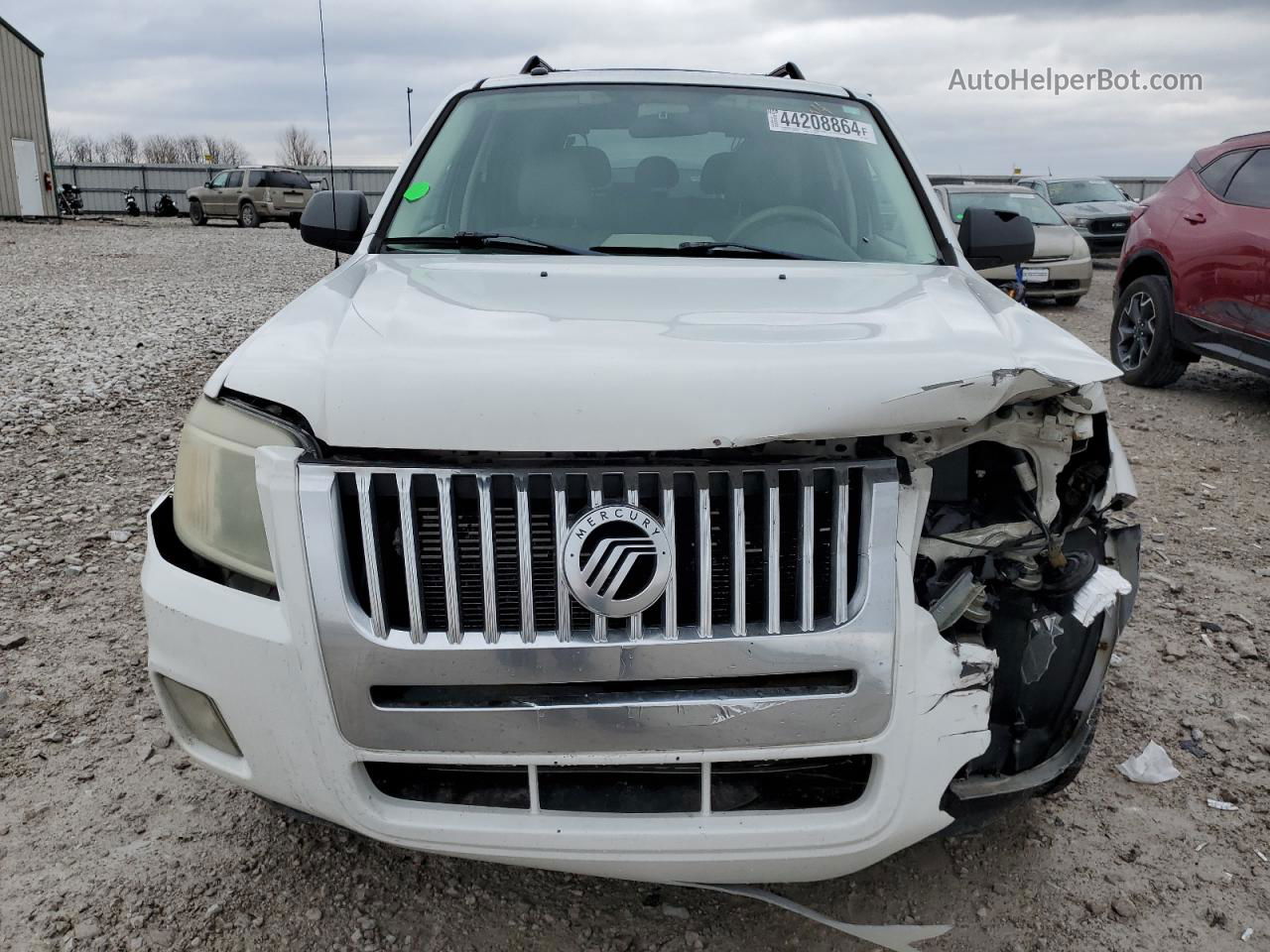 2008 Mercury Mariner  White vin: 4M2CU81128KJ17404