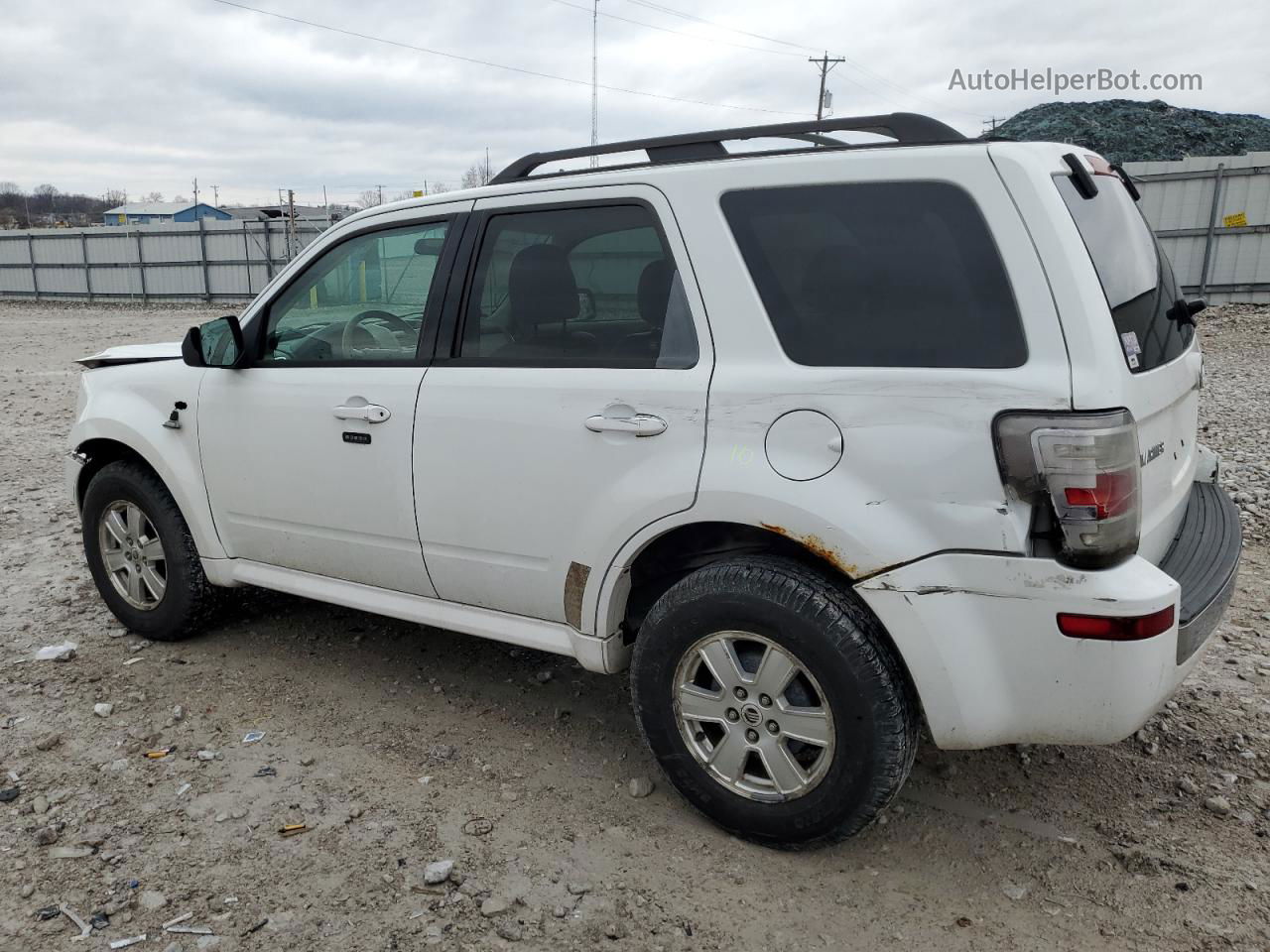 2008 Mercury Mariner  White vin: 4M2CU81128KJ17404