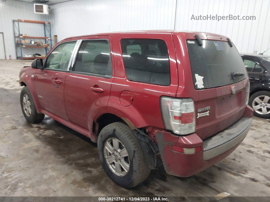 2008 Mercury Mariner V6 Red vin: 4M2CU81168KJ07278