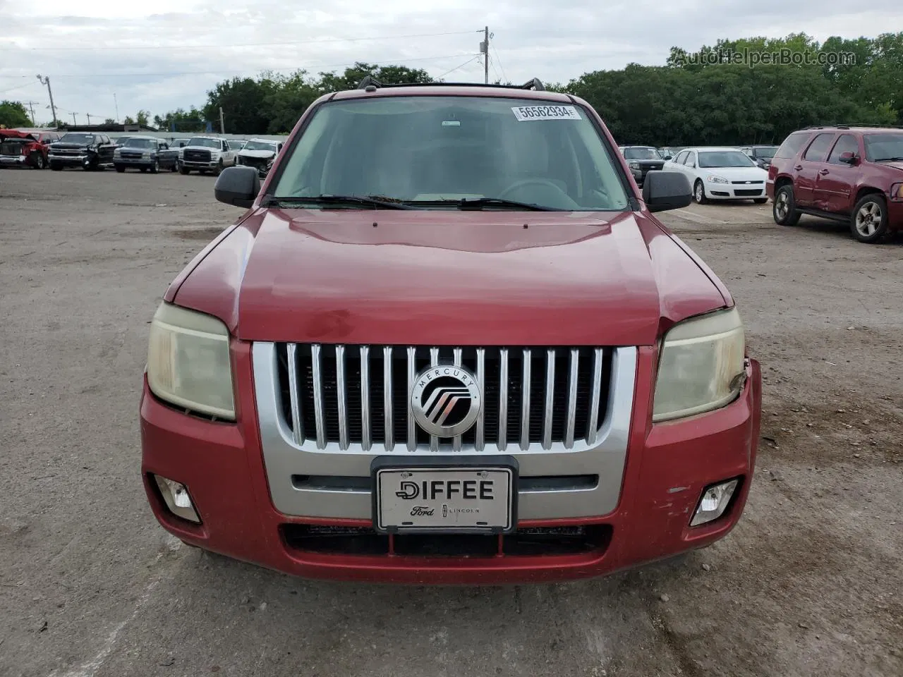 2008 Mercury Mariner  Red vin: 4M2CU81168KJ48994