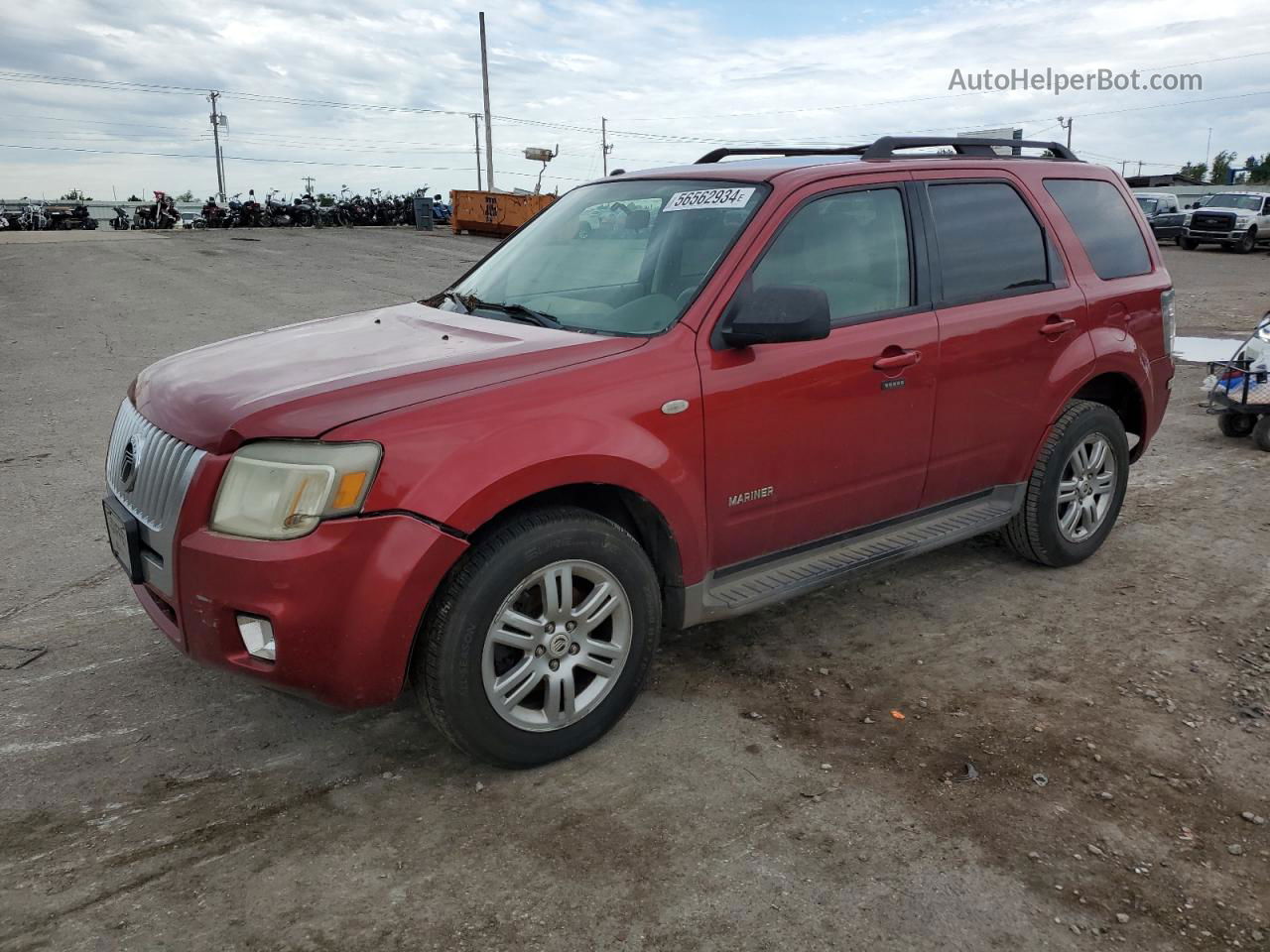 2008 Mercury Mariner  Red vin: 4M2CU81168KJ48994