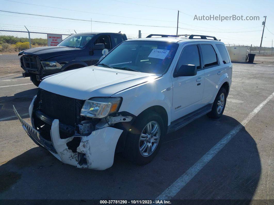 2008 Mercury Mariner V6 White vin: 4M2CU811X8KJ53115