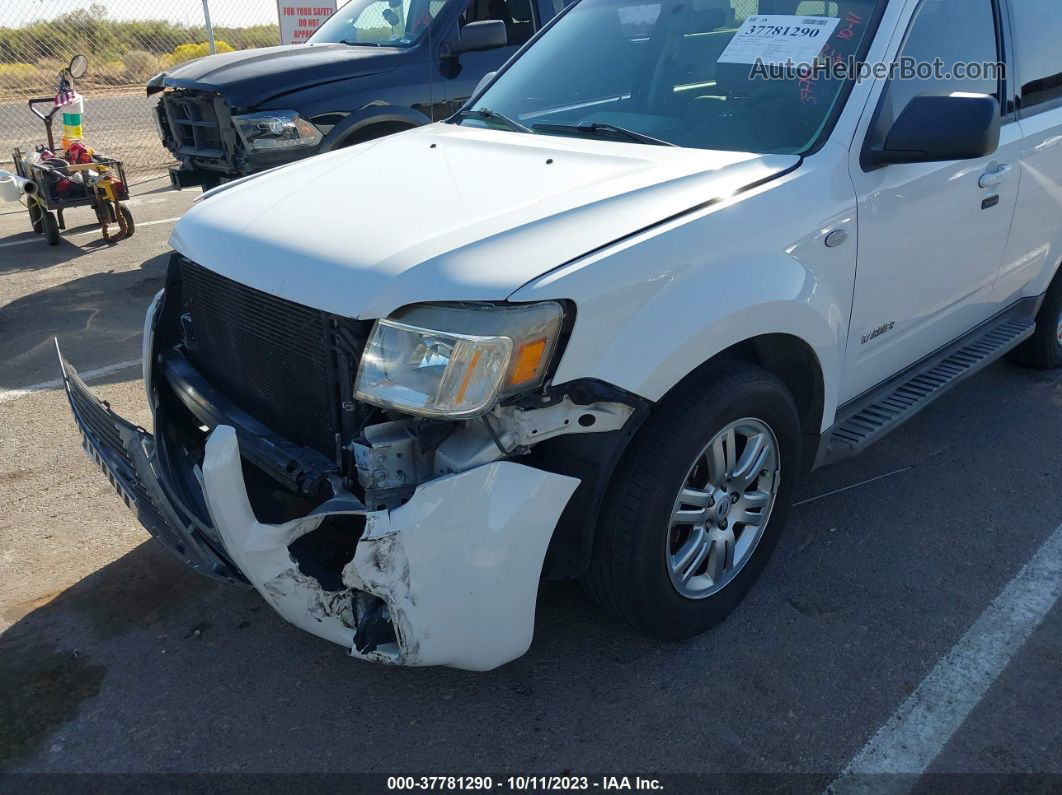 2008 Mercury Mariner V6 White vin: 4M2CU811X8KJ53115