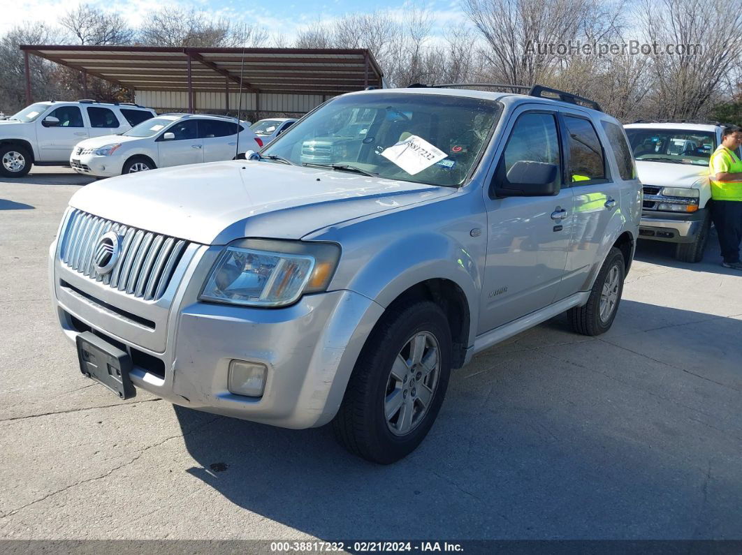 2008 Mercury Mariner I4 Silver vin: 4M2CU81Z18KJ20073