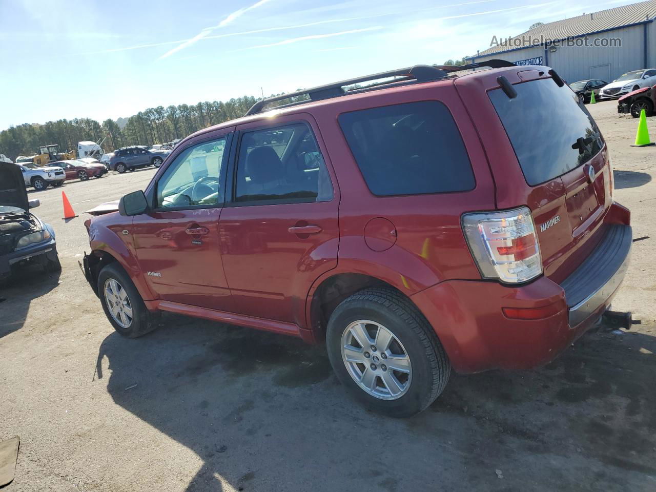 2008 Mercury Mariner  Burgundy vin: 4M2CU81Z18KJ41828