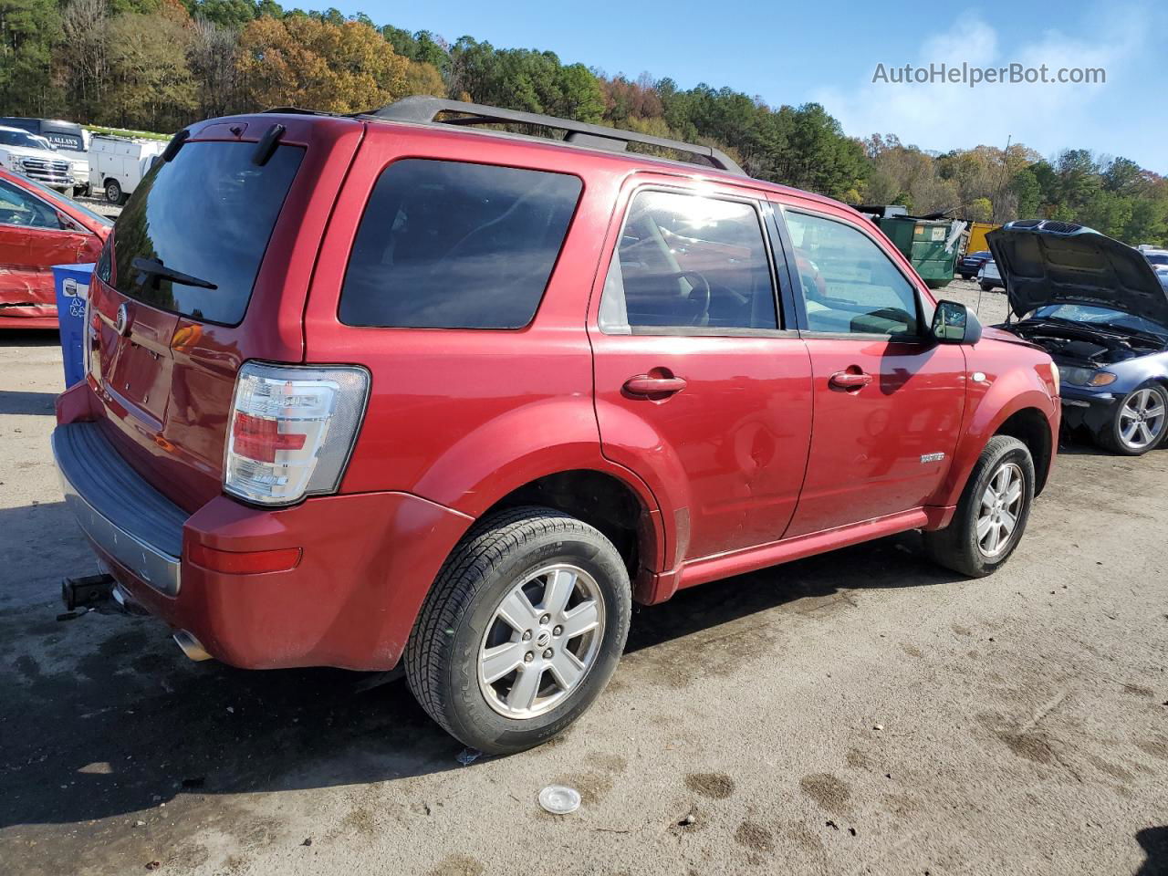 2008 Mercury Mariner  Burgundy vin: 4M2CU81Z18KJ41828