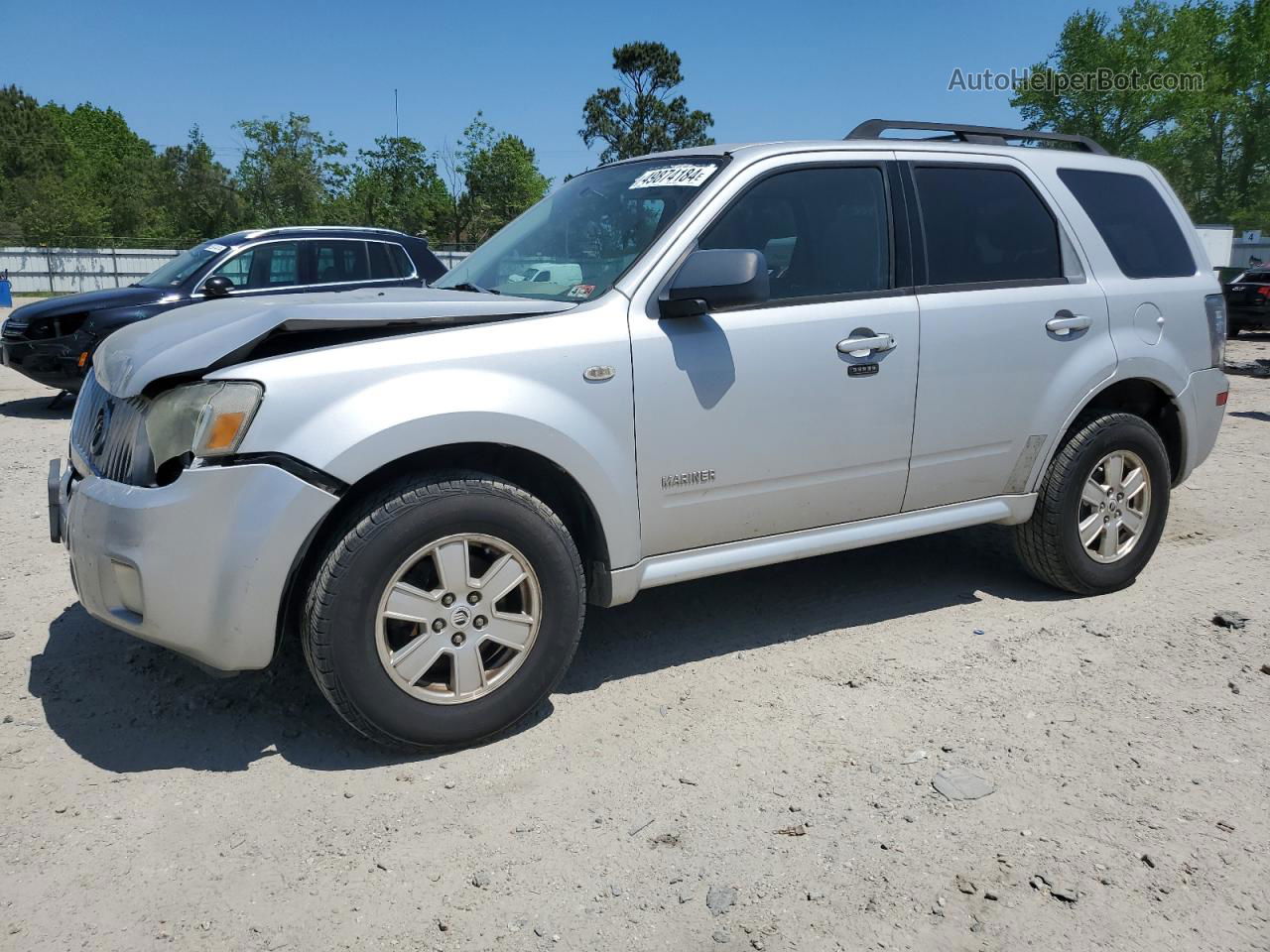 2008 Mercury Mariner  Silver vin: 4M2CU81Z18KJ48181