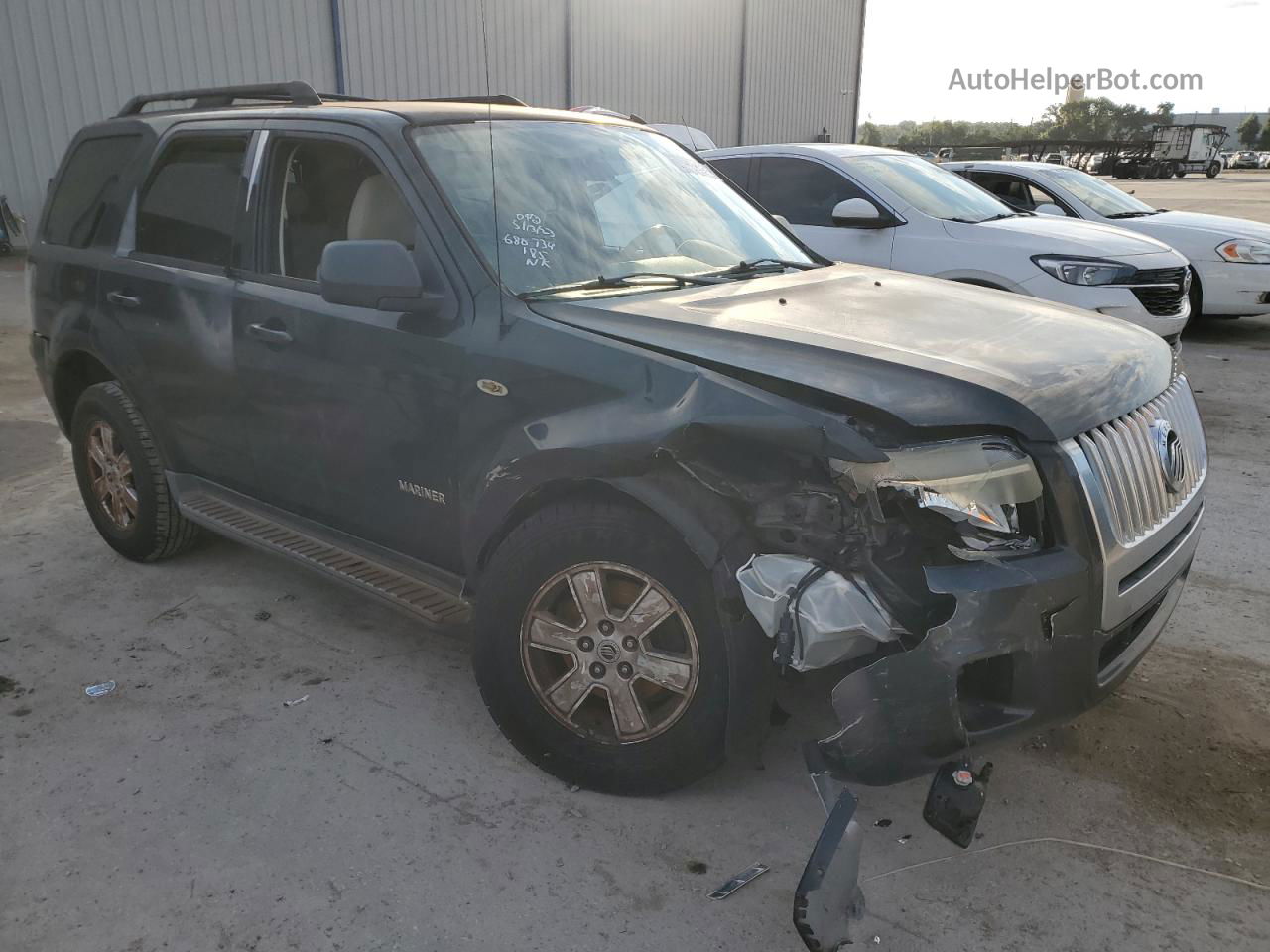 2008 Mercury Mariner  Зеленый vin: 4M2CU81Z48KJ03719