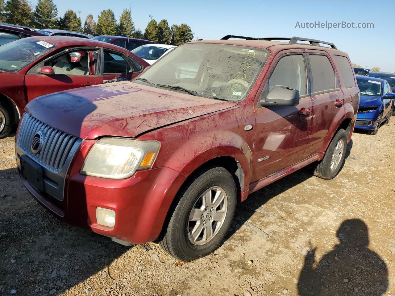 2008 Mercury Mariner  Red vin: 4M2CU81Z48KJ34663