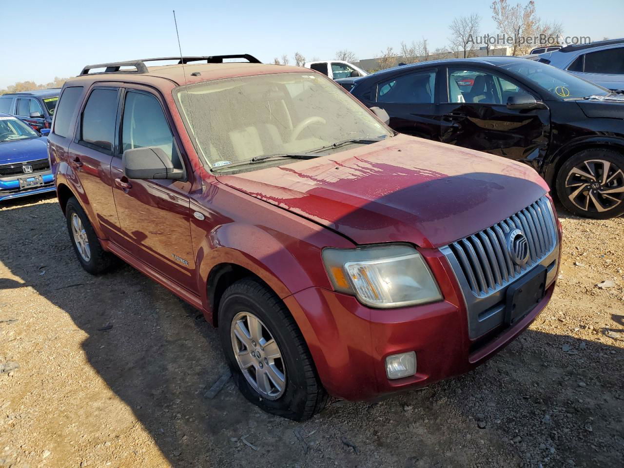 2008 Mercury Mariner  Red vin: 4M2CU81Z48KJ34663