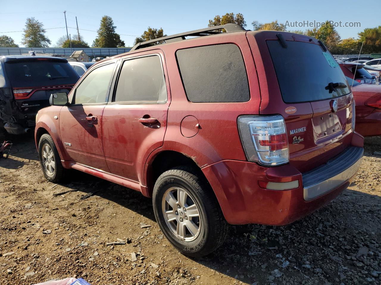 2008 Mercury Mariner  Красный vin: 4M2CU81Z48KJ34663