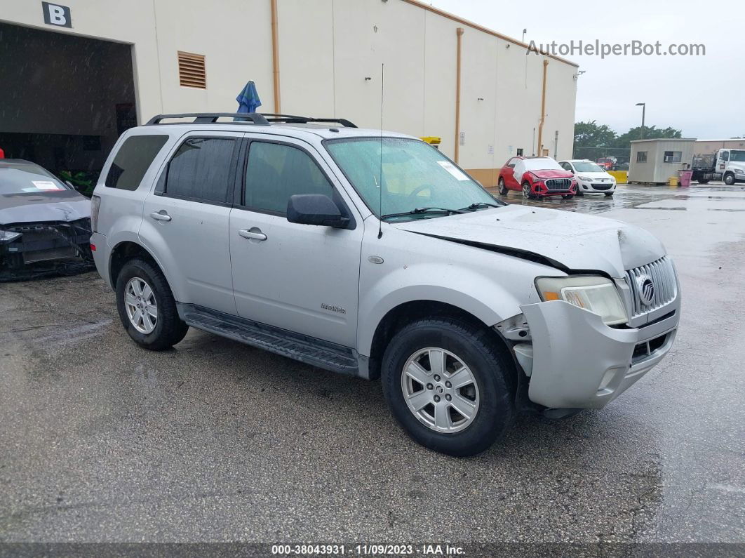 2008 Mercury Mariner I4 Silver vin: 4M2CU81Z48KJ39572