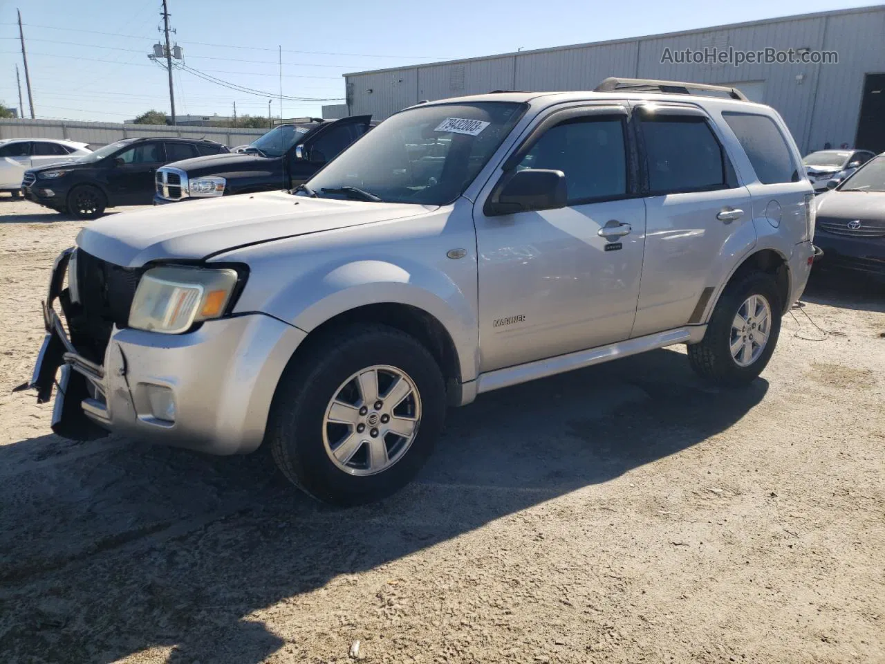 2008 Mercury Mariner  Silver vin: 4M2CU81Z58KJ05124