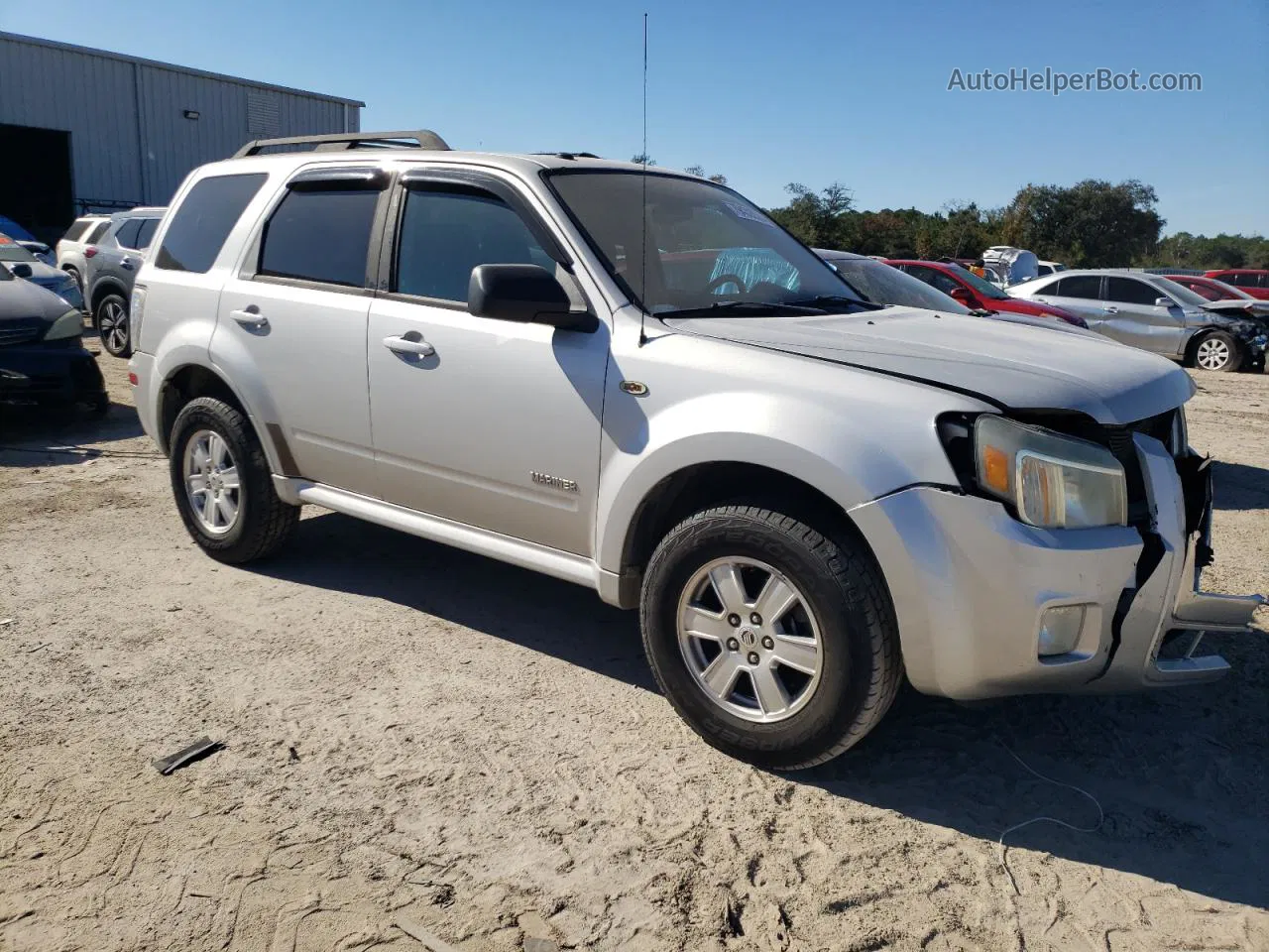 2008 Mercury Mariner  Silver vin: 4M2CU81Z58KJ05124