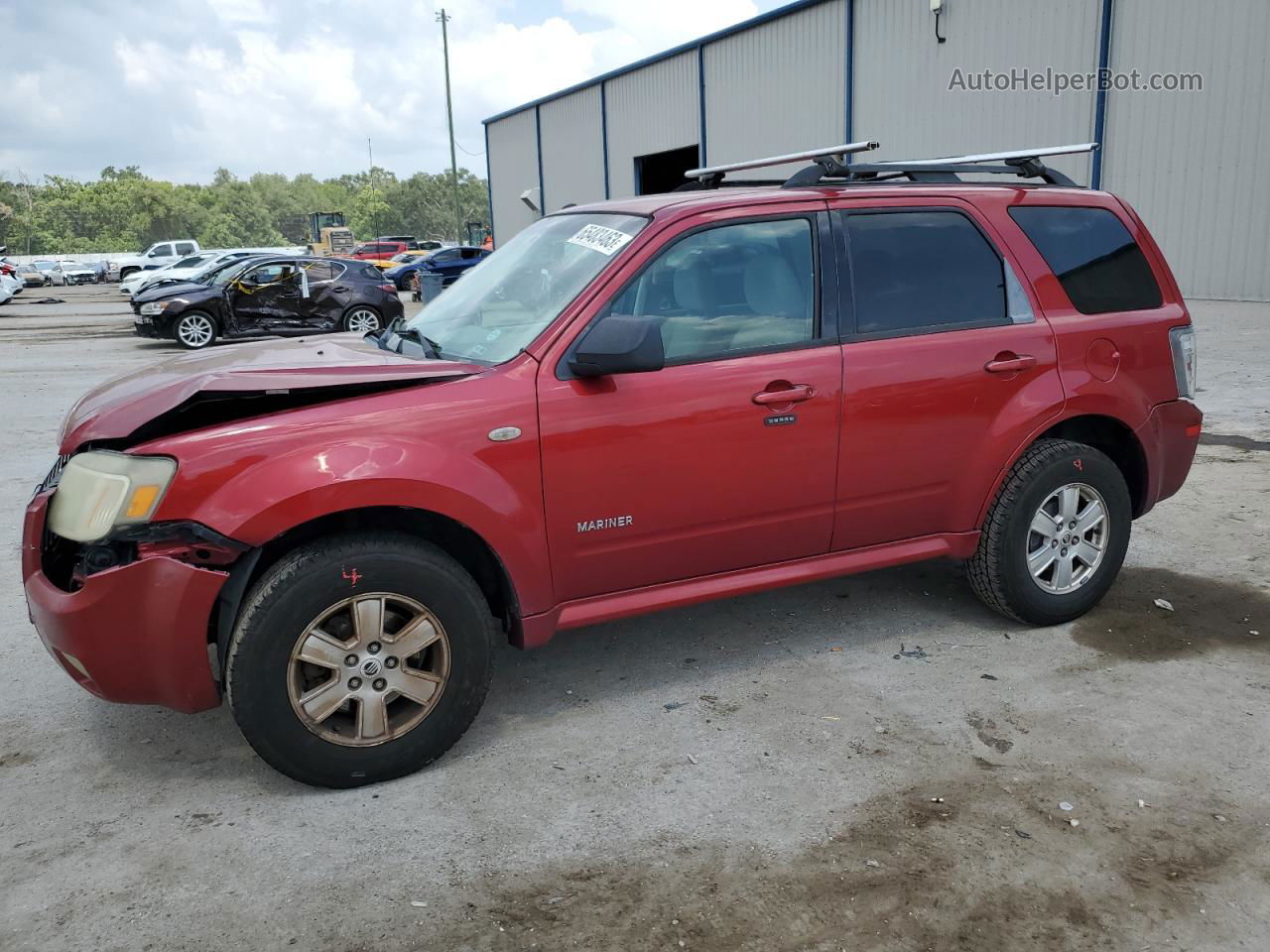 2008 Mercury Mariner  Красный vin: 4M2CU81Z68KJ31814