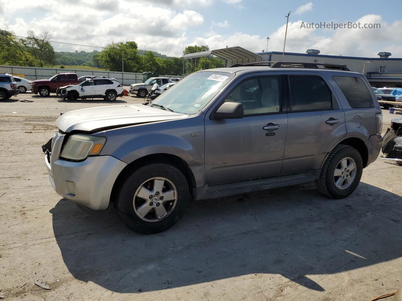 2008 Mercury Mariner  Silver vin: 4M2CU81ZX8KJ52455