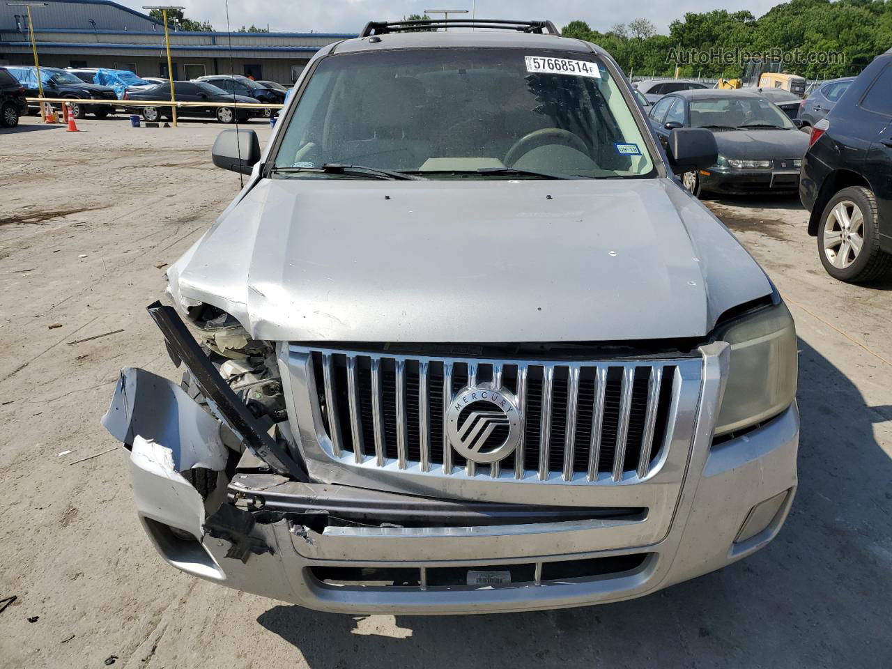 2008 Mercury Mariner  Silver vin: 4M2CU81ZX8KJ52455