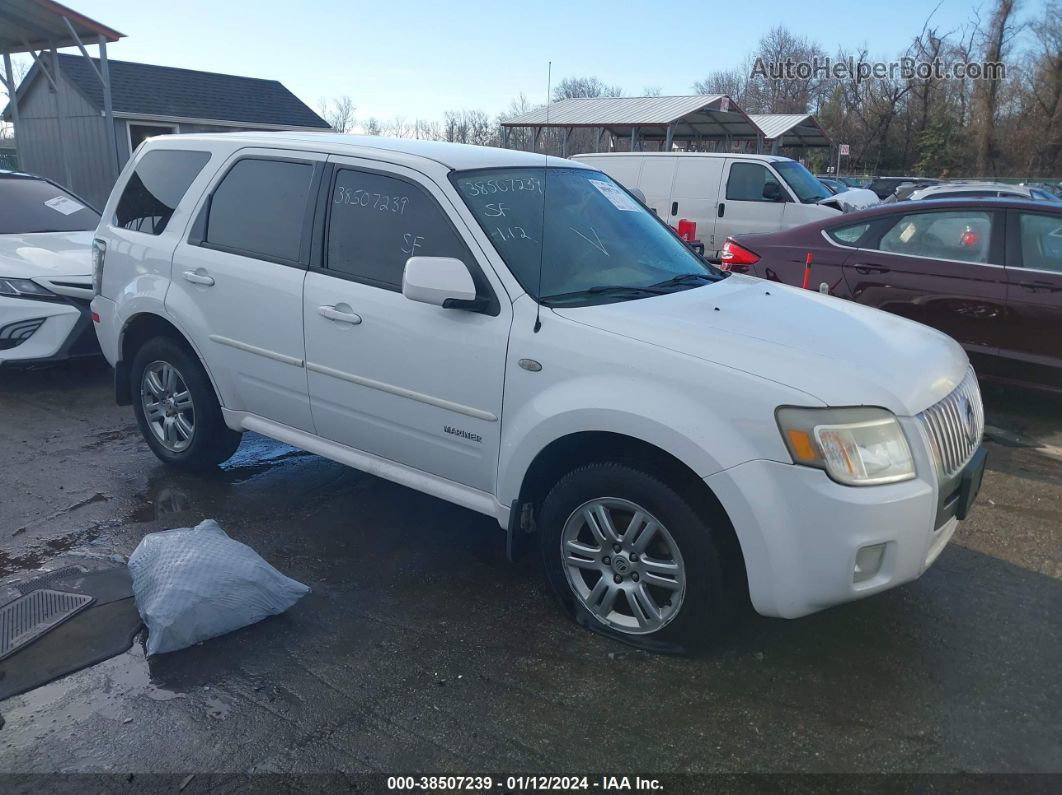 2008 Mercury Mariner Premier White vin: 4M2CU87108KJ49937