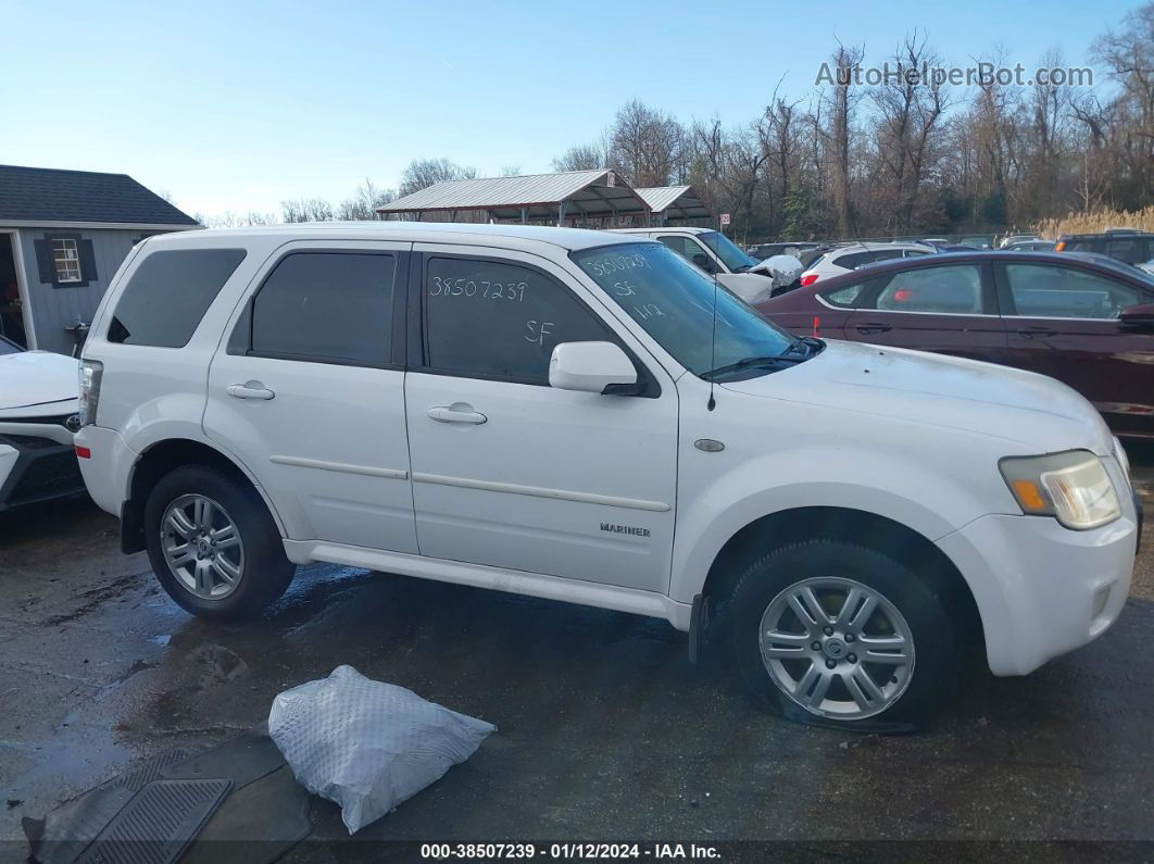 2008 Mercury Mariner Premier White vin: 4M2CU87108KJ49937