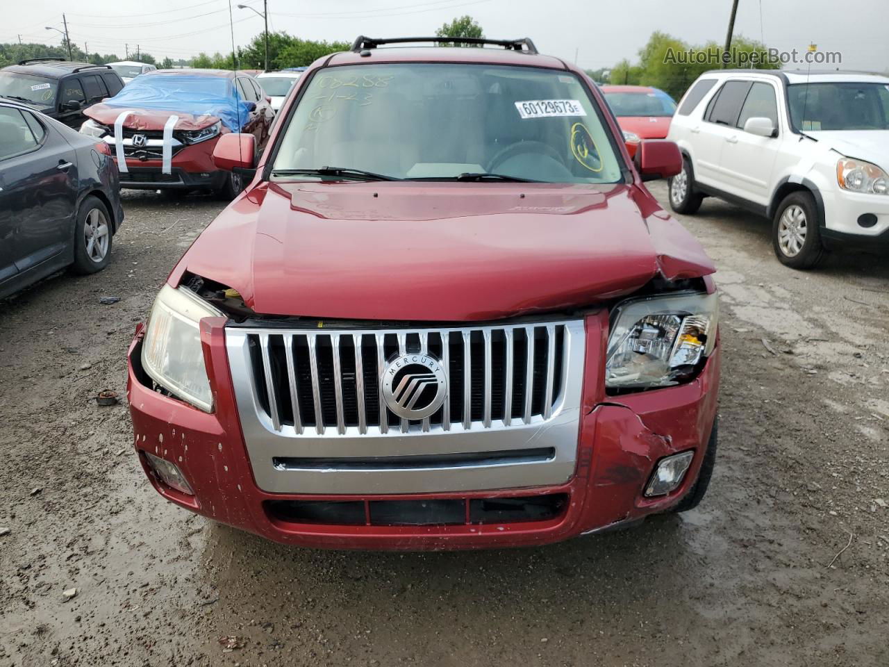 2008 Mercury Mariner Premier Red vin: 4M2CU87118KJ34430