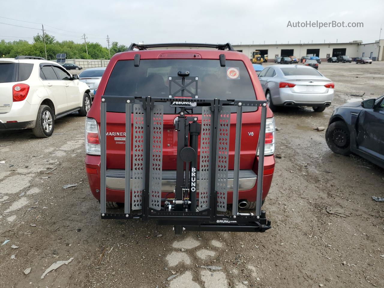 2008 Mercury Mariner Premier Red vin: 4M2CU87118KJ34430