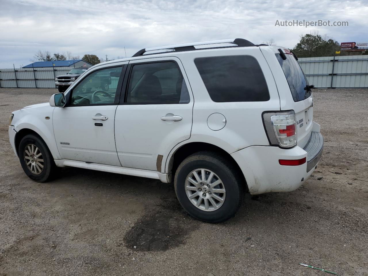 2008 Mercury Mariner Premier White vin: 4M2CU87118KJ47050