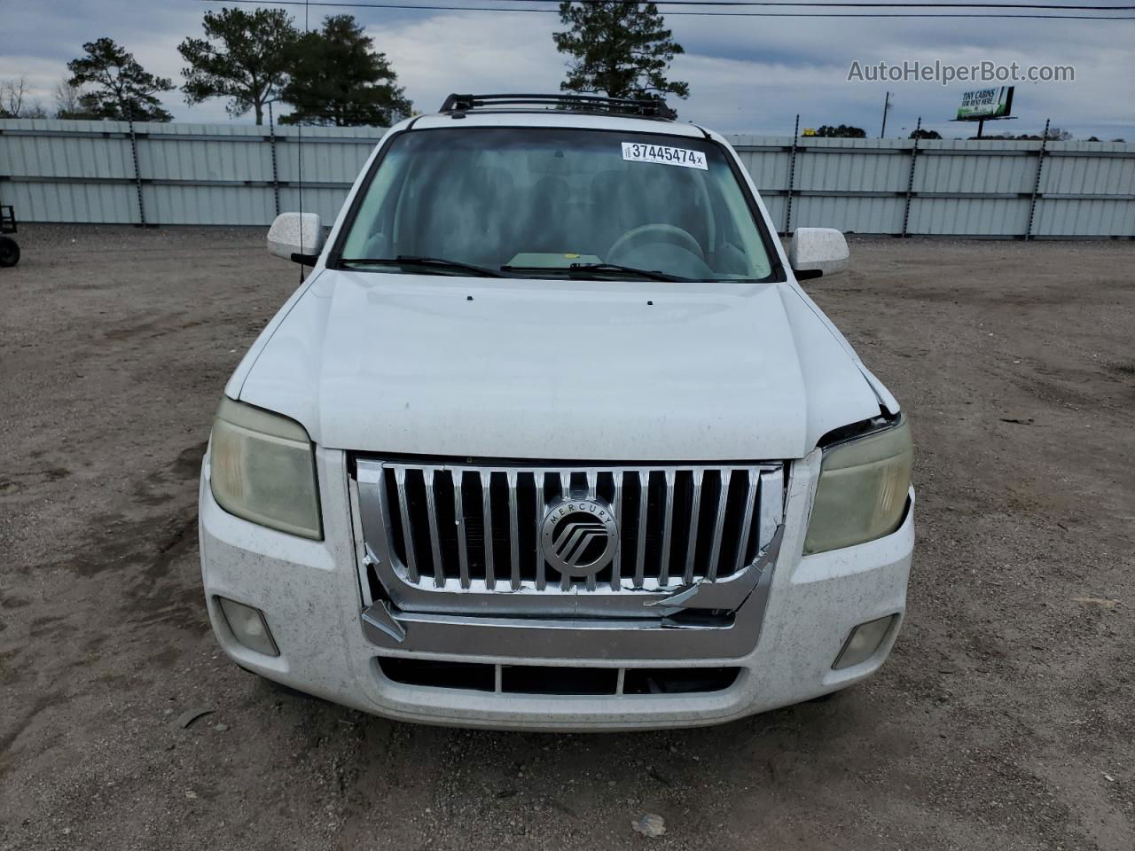 2008 Mercury Mariner Premier White vin: 4M2CU87118KJ47050