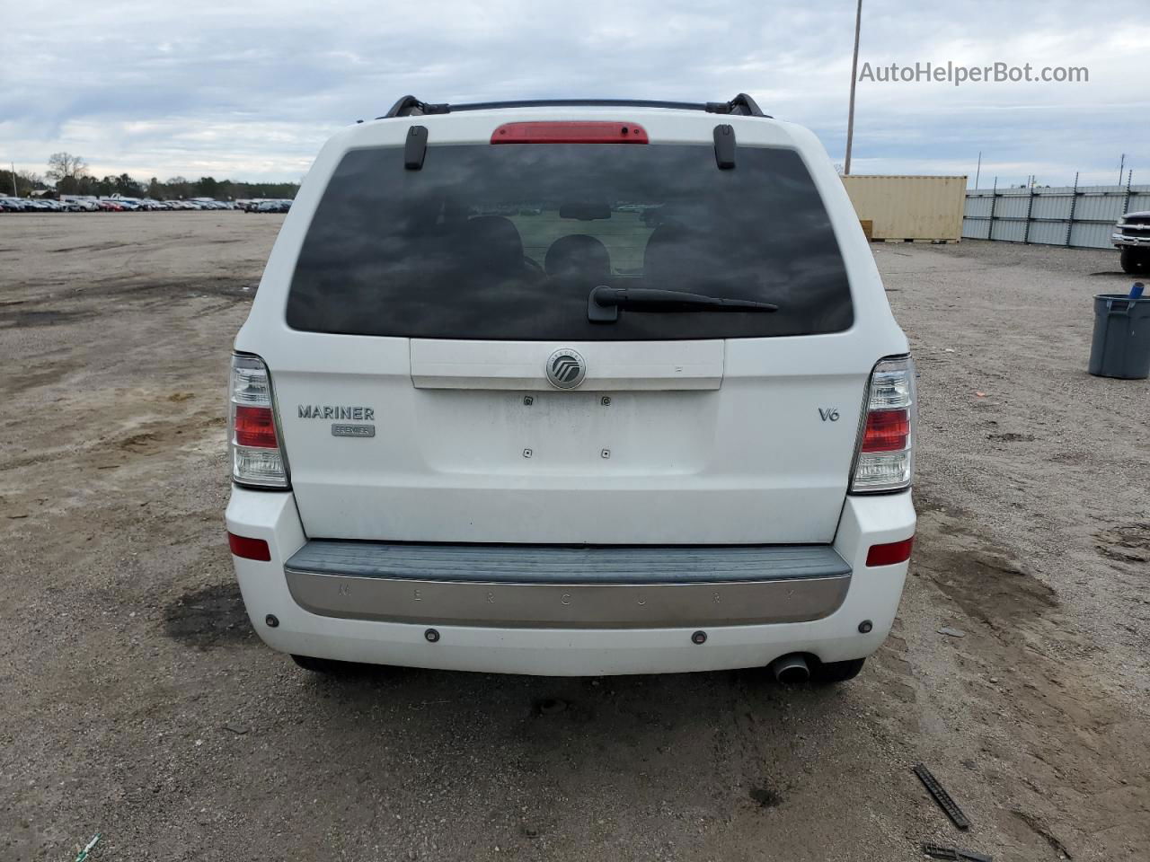 2008 Mercury Mariner Premier White vin: 4M2CU87118KJ47050