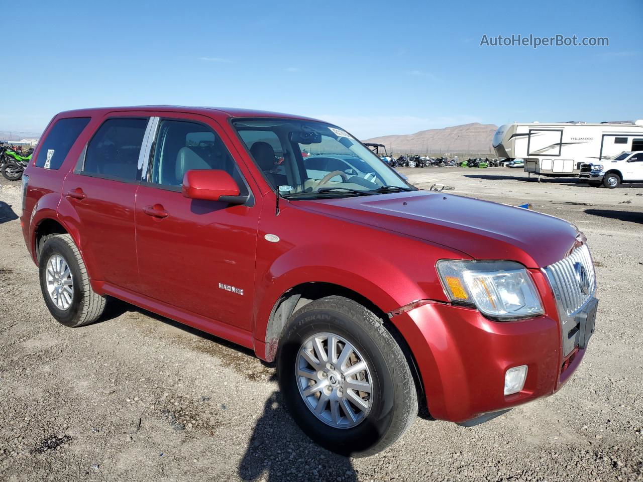 2008 Mercury Mariner Premier Бордовый vin: 4M2CU87128KJ06992