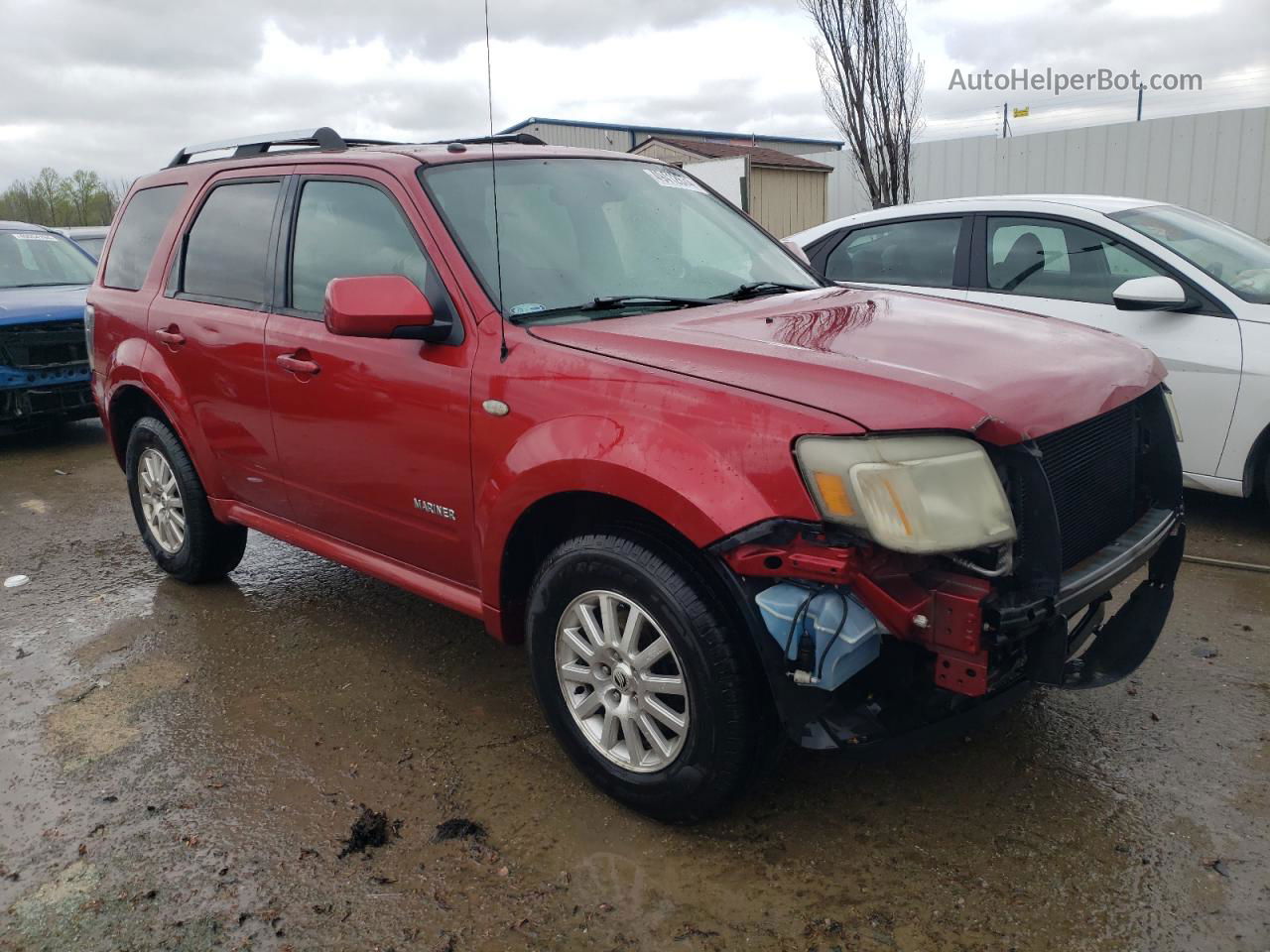 2008 Mercury Mariner Premier Red vin: 4M2CU87128KJ45453