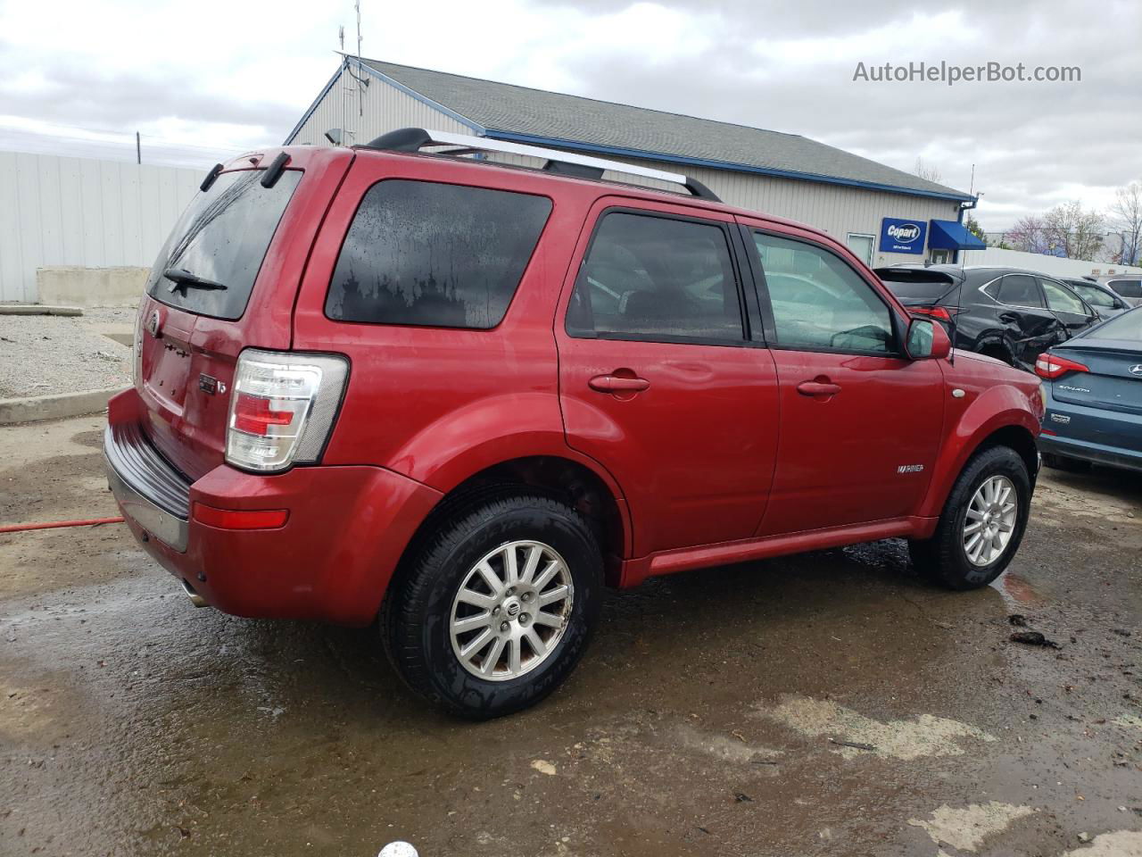 2008 Mercury Mariner Premier Red vin: 4M2CU87128KJ45453