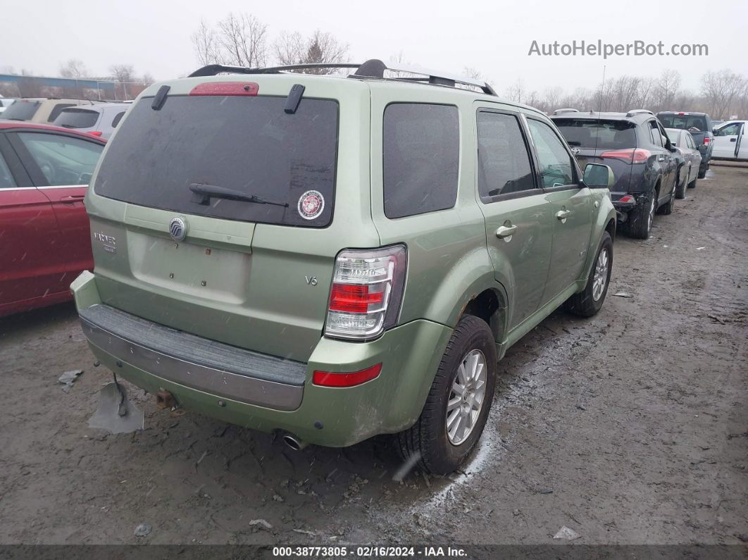 2008 Mercury Mariner Premier Green vin: 4M2CU87138KJ03695