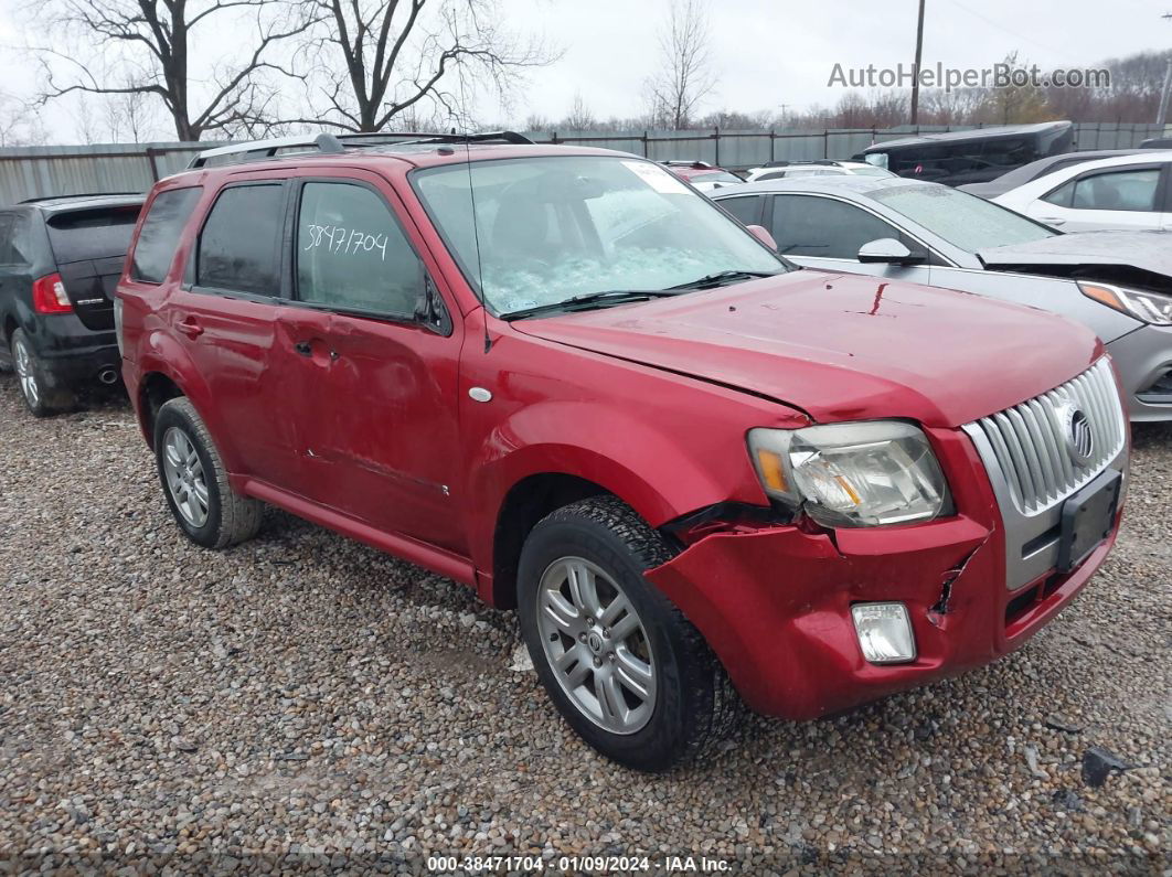 2008 Mercury Mariner Premier Red vin: 4M2CU87178KJ31497