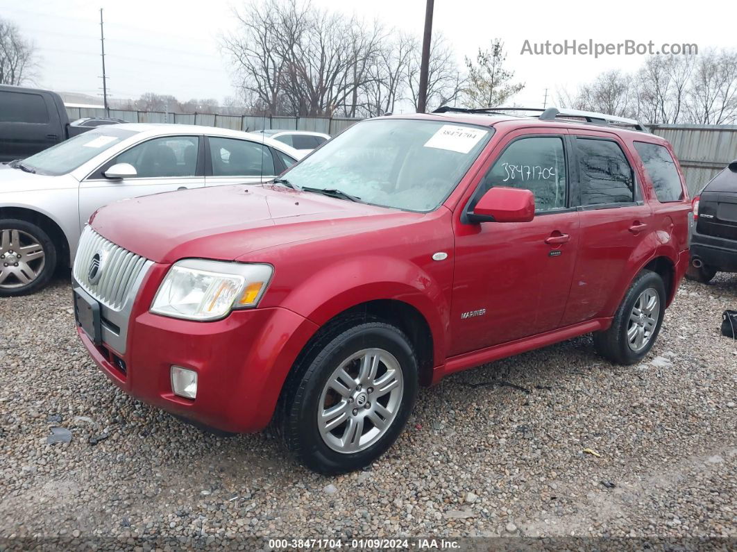 2008 Mercury Mariner Premier Red vin: 4M2CU87178KJ31497